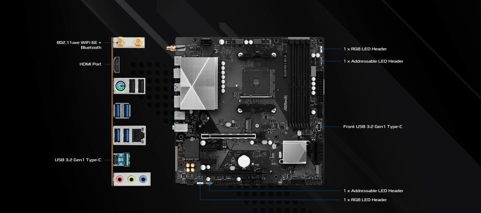 Ещё одна новая системная плата на старом AM4. ASRock представила B550M Pro-A WiFi 6E