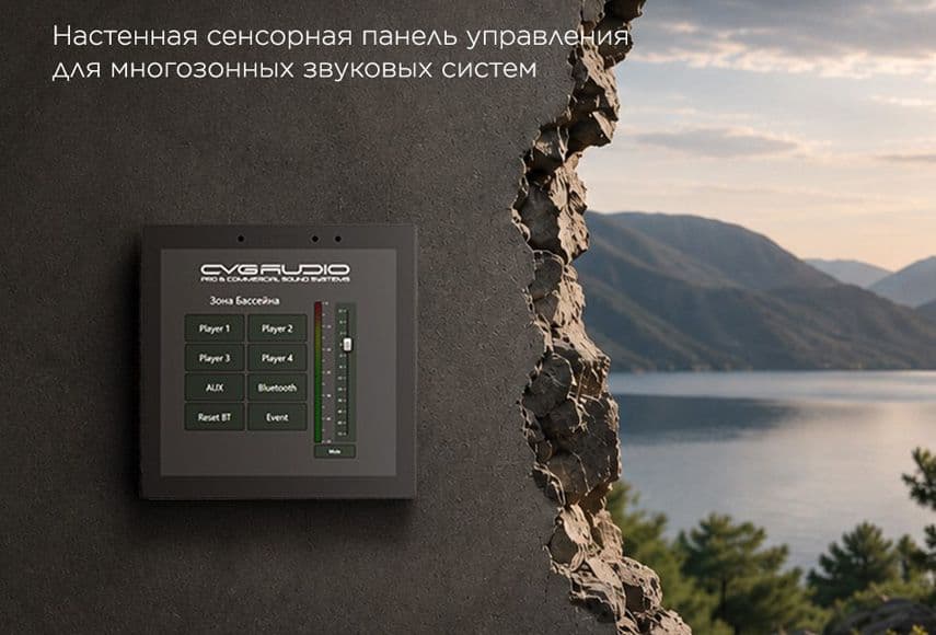 CVGAUDIO TSP-4 ― панель управления многозонными аудиосистемами
