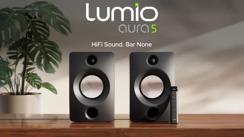 Lumio Aura 5 — полочная стереопара со встроенным усилителем